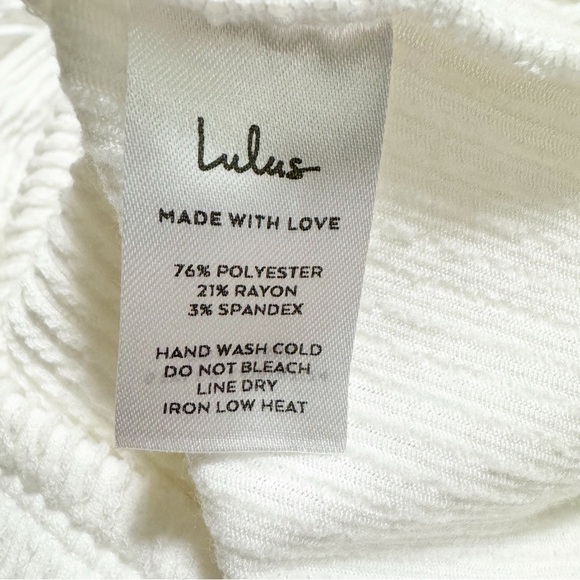 Lulus Elevated Energy Ivory Ribbed Notched Tank - Picture 11 of 13